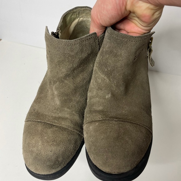 Sorel Womens Brown NL2161-245 Leather Side Zip Cap Toe Ankle Chelsea Boots Sz 8 - Picture 6 of 8